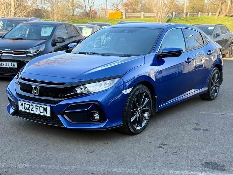 Used Honda Civic SR 126 HP (92 kW) 2022 Blue Hatchback