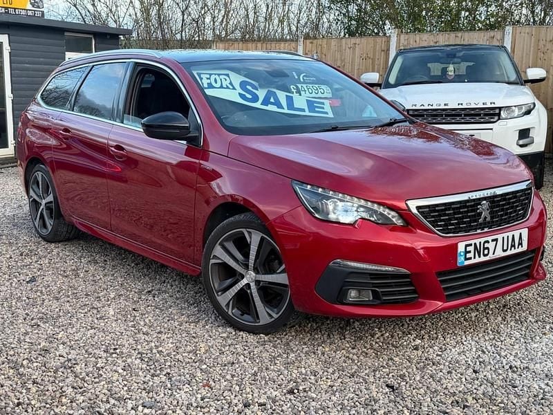 Red Used 2018 Peugeot 308 GT-line Estate | £4,695 (Good price) - Image 1/4