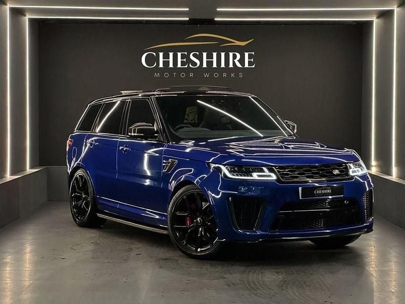 Blue Used 2018 Land Rover Range Rover Sport SVR SUV | £35,990 (A bit pricey) - Image 1/4