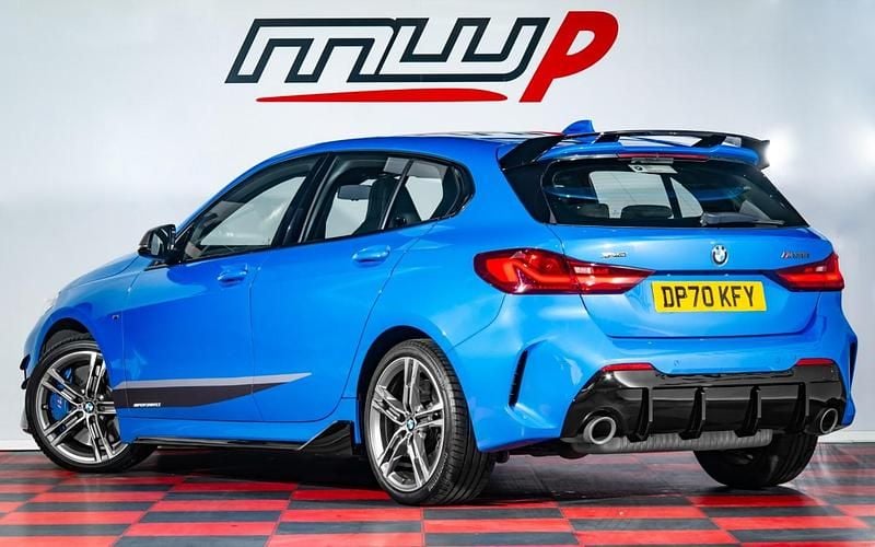 Used BMW M135 Performance 300 HP (220 kW) 2020 Blue Hatchback