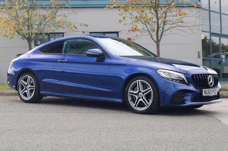 Blue Used 2019 Mercedes C300 AMG line Coupe | £20,395 (Fair price) - Image 1/4