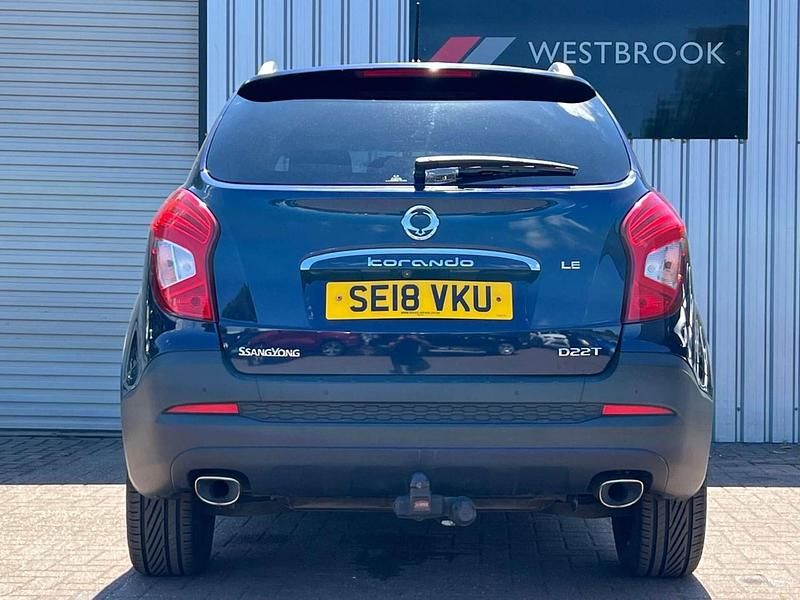 Used Ssangyong (KGM) Korando 178 HP (130 kW) 2018 Blue Estate