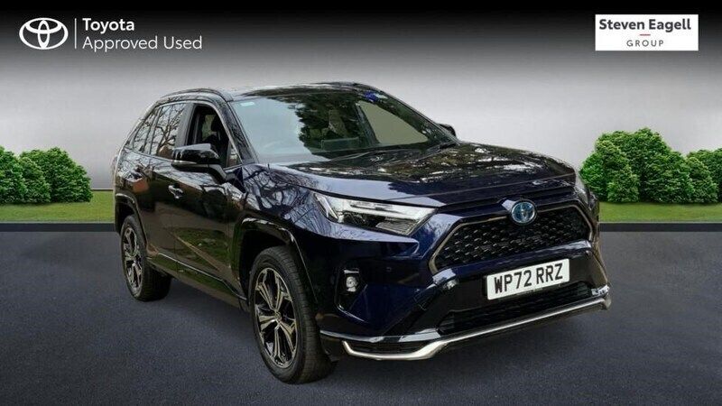 Blue/black Used 2022 Toyota RAV4 Hybrid SUV | £31,861 (Expensive) - Image 1/4