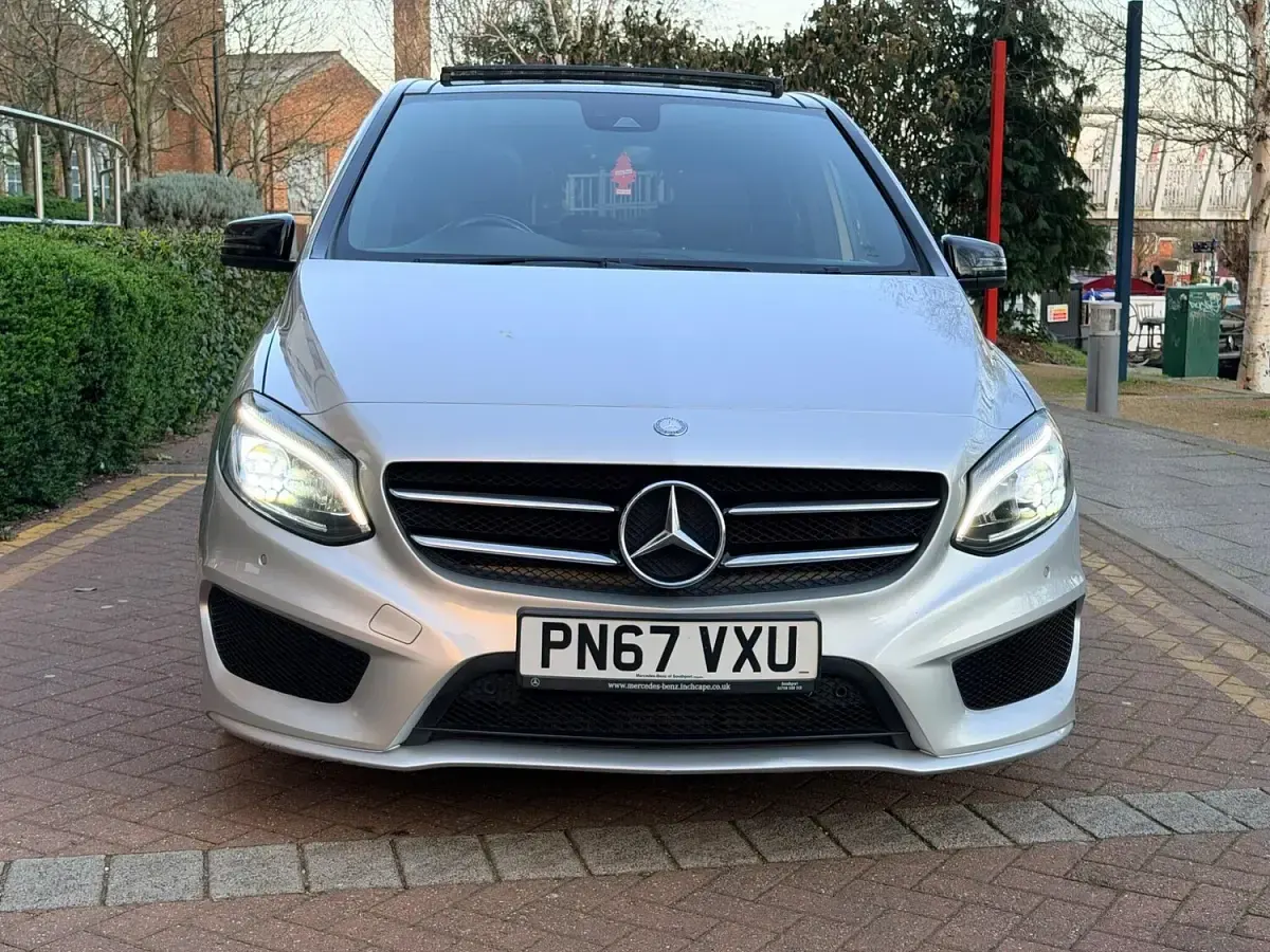 Used Mercedes B220 AMG line 2017 Silver Hatchback