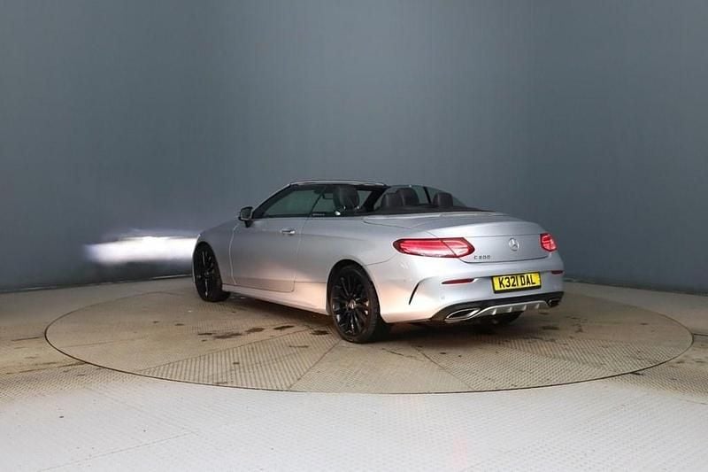 Used Mercedes C200 AMG line 2018 Silver Cabriolet
