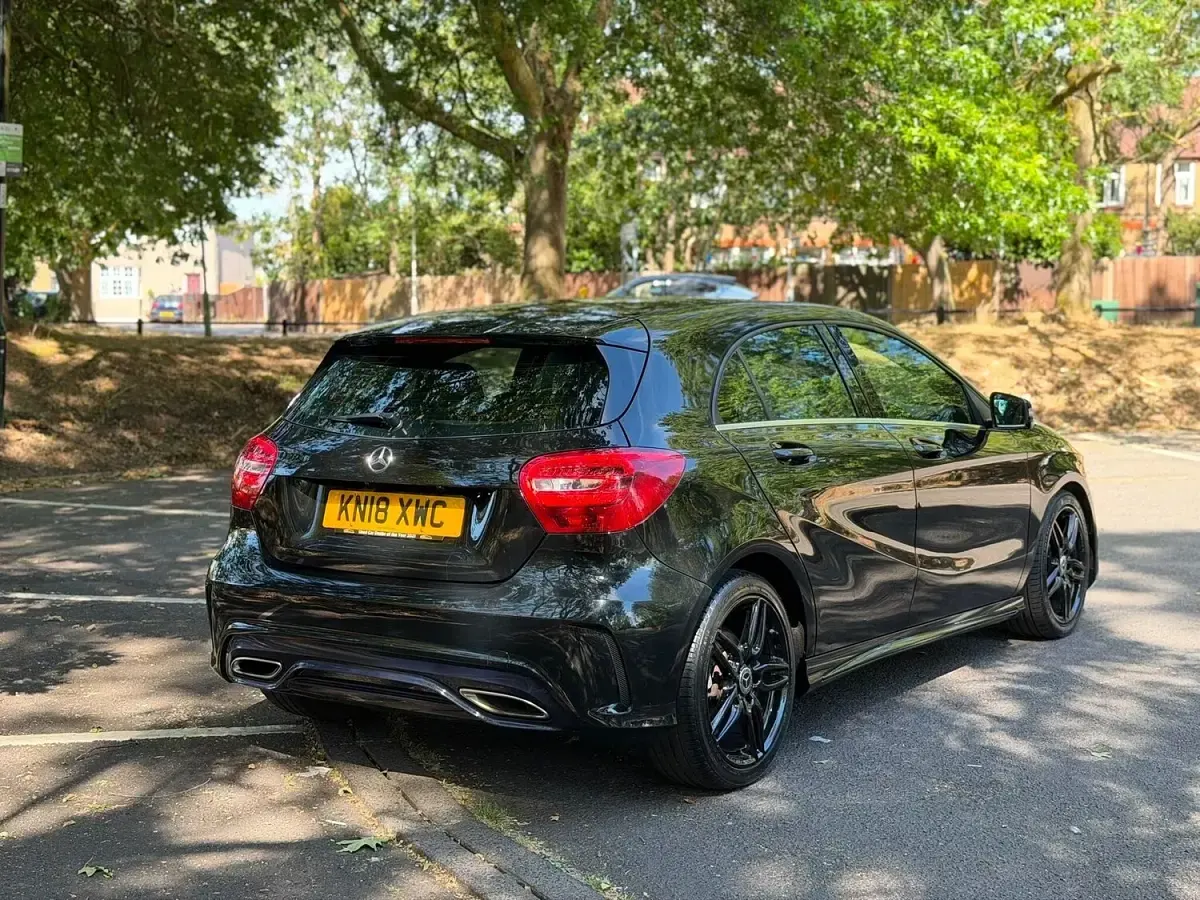 Used Mercedes A180 AMG line 2018 Black Hatchback