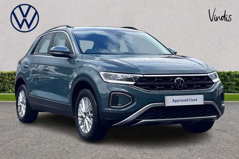 Blue Used 2024 VW T-Roc Life SUV | £24,015 (Fair price) - Image 1/3