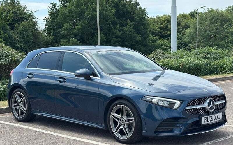 Blue Used 2021 Mercedes A200 AMG line Hatchback | £13,850 (Fair price) - Image 1/4
