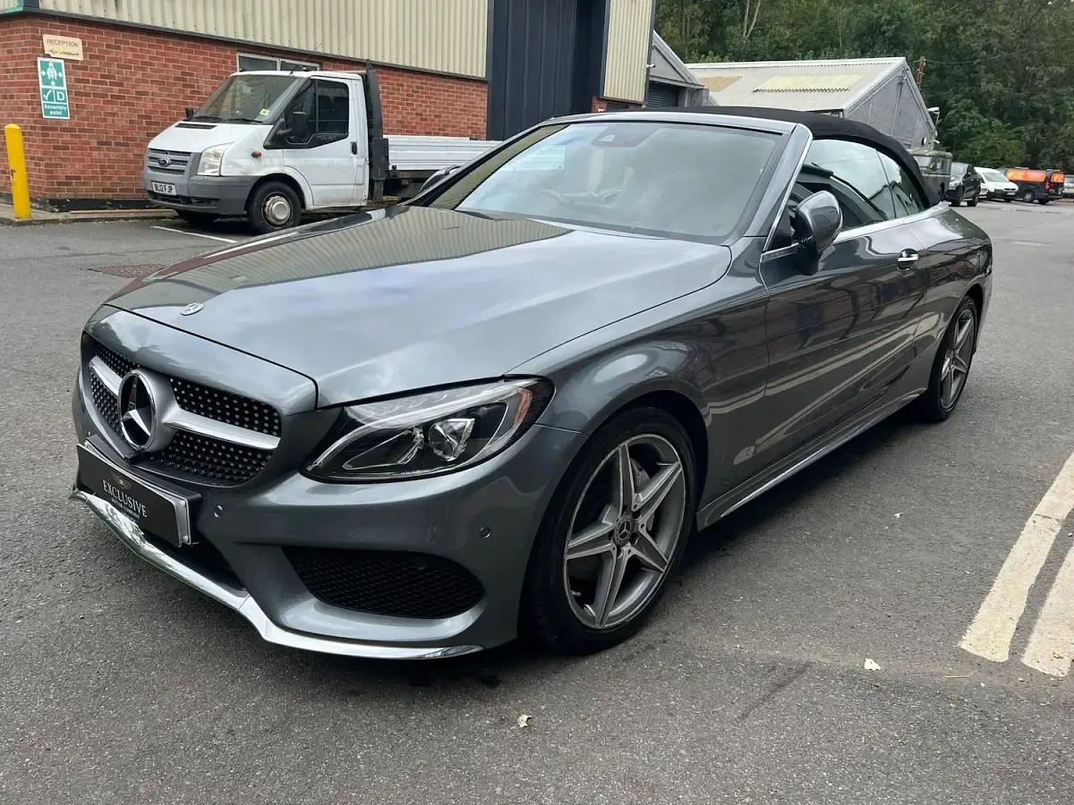 Used Mercedes C220 AMG line 2018 Grey Cabriolet