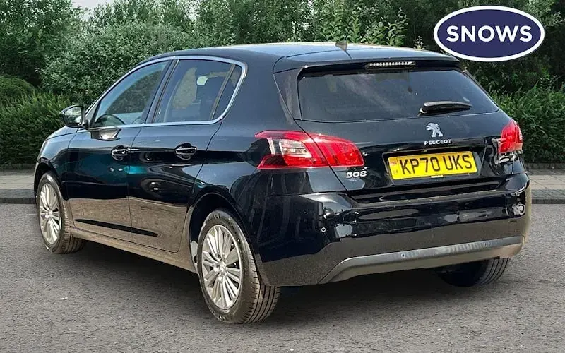 Used Peugeot 308 Allure Premium 131 HP (96 kW) 2021 Black Hatchback