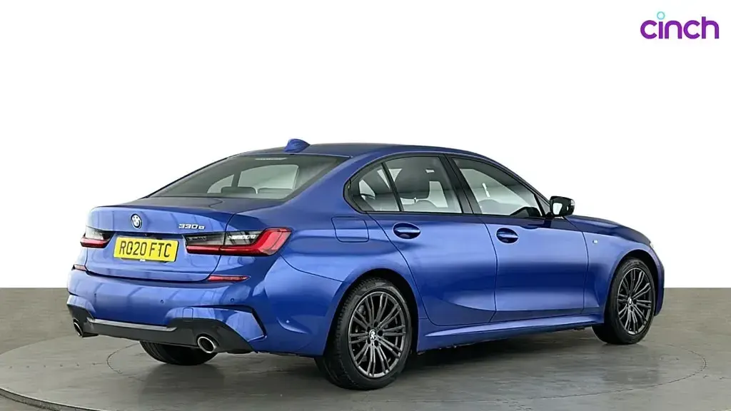 Used BMW 330e M Sport 2020 Blue Sedan