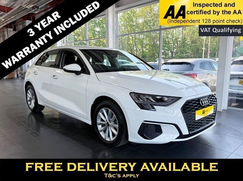 White Used 2022 Audi A3 Sportback Design Hatchback | £17,245 (Fair price) - Image 1/2