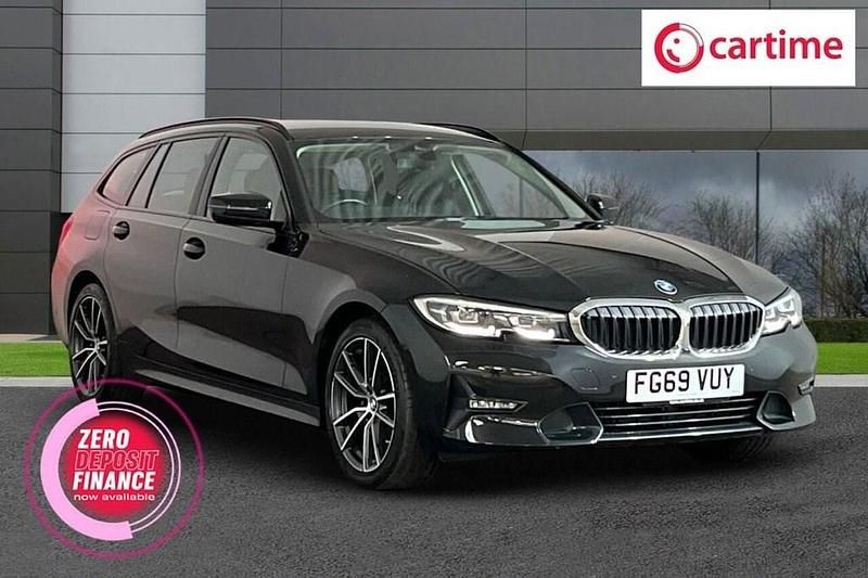 Black Used 2019 BMW 320 Sport Line Estate | £21,990 (Fair price) - Image 1/4
