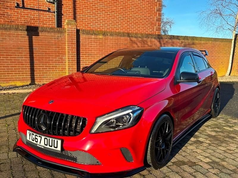 Jupiter red Used 2018 Mercedes A180 Premium Plus Hatchback | £15,695 (Expensive) - Image 1/4