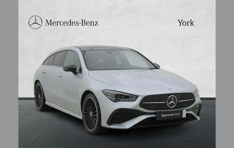 Silver Used 2024 Mercedes CLA220 Shooting Brake AMG Line Premium Plus Estate | £33,195 (Expensive) - Image 1/4