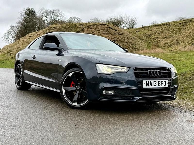 Used Audi A5 Black Edition 177 HP (130 kW) 2013 Blue Coupe