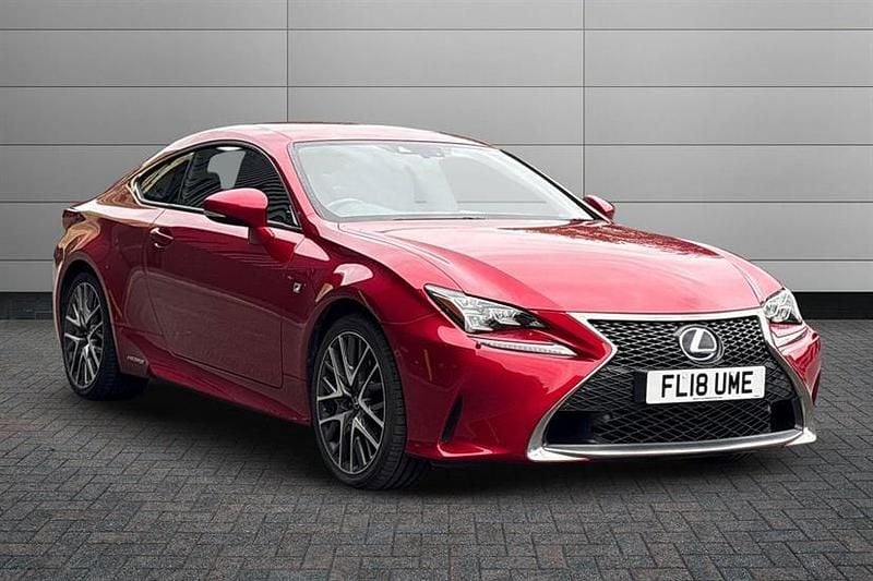 Sonic red Used 2018 Lexus RC300h Sport Line Coupe | £19,990 (Fair price) - Image 1/3