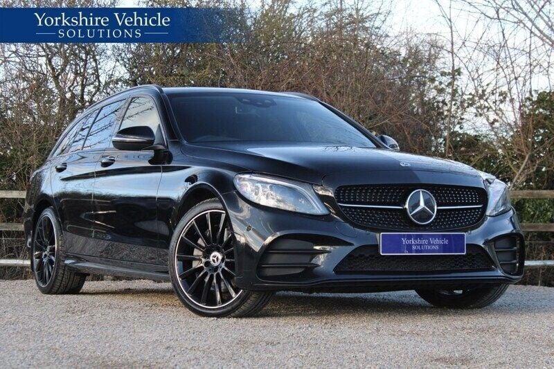 Black Used 2020 Mercedes C300 AMG line Estate | £22,750 (A bit pricey) - Image 1/4