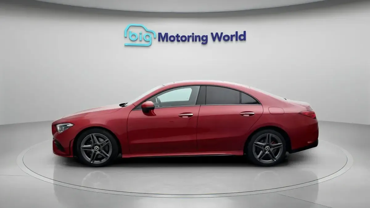 Used Mercedes CLA200 AMG line 163 HP (119 kW) 2020 Red Coupe