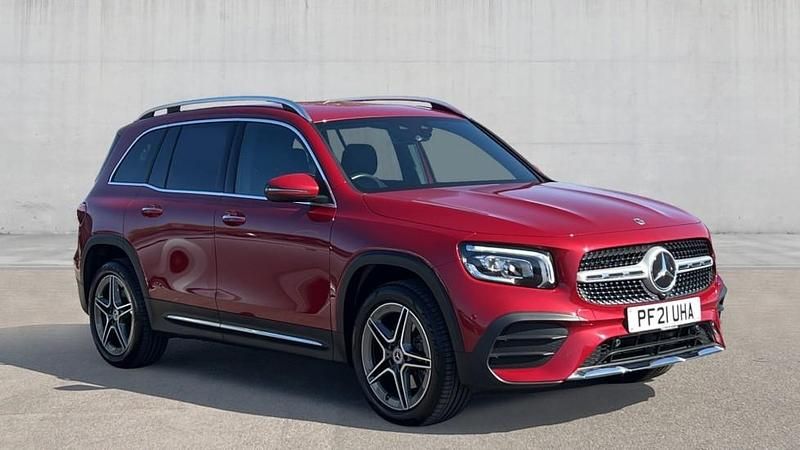 Used Mercedes GLB200 AMG Line Premium 163 HP (119 kW) 2021 Red SUV