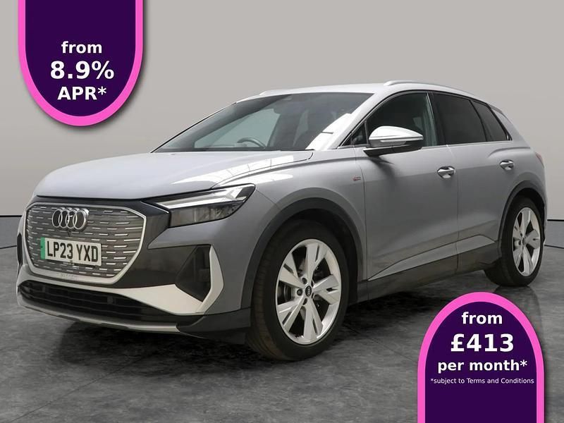 Grey Used 2023 Audi Q4 e-tron S-Line SUV | £27,361 (Fair price) - Image 1/4