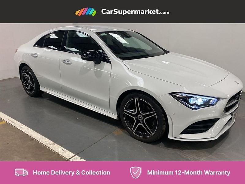 White Used 2023 Mercedes CLA200 AMG Line Premium Coupe | £23,197 (Good price) - Image 1/4