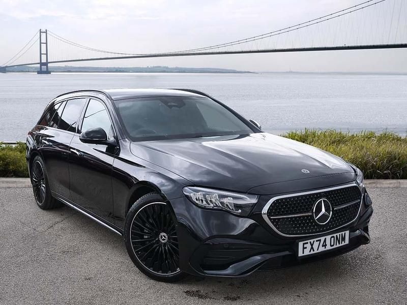 Obsidian black metallic Used 2025 Mercedes E300 Urban Estate | £57,449 (Fair price) - Image 1/4