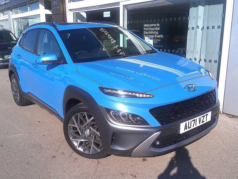 Surfy blue Used 2021 Hyundai Kona Ultimate SUV | £17,690 (Fair price) - Image 1/4