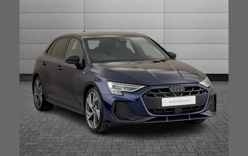 Used Audi A3 Black Edition 147 HP (108 kW) 2025 Blue Hatchback