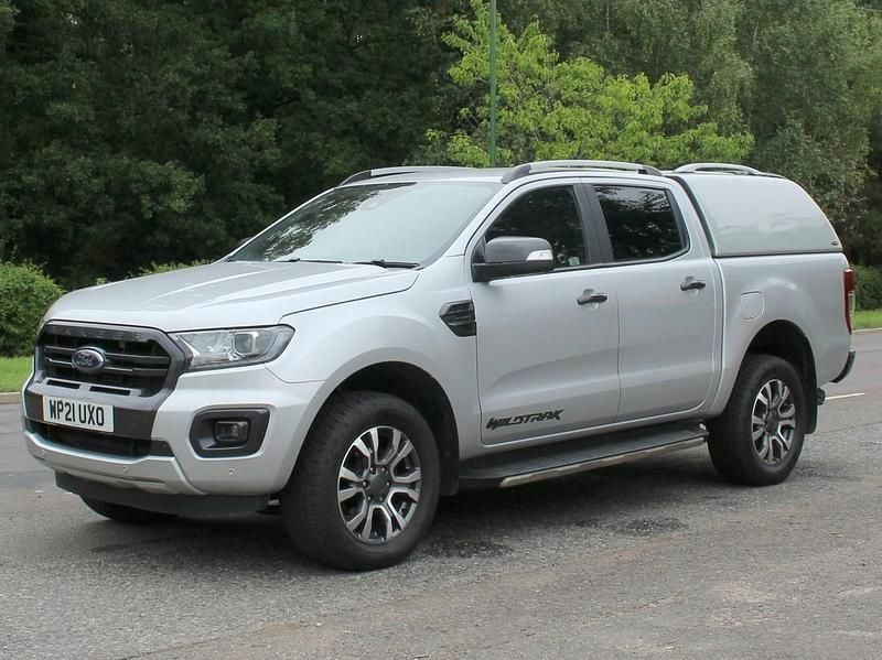 Silver Used 2021 Ford Ranger Wildtrack Pickup | £14,995 (Super price) - Image 1/4
