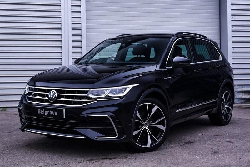 Black Used 2023 VW Tiguan R-line SUV | £27,950 (Fair price) - Image 1/3