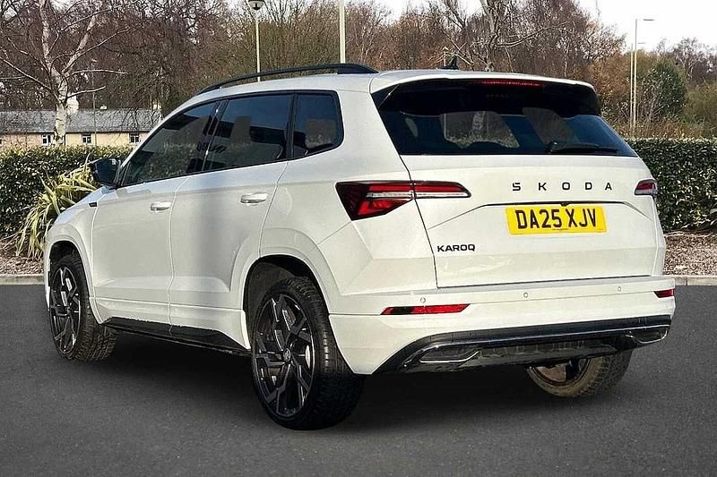 Used Skoda Karoq SportLine 147 HP (108 kW) 2025 Moon white metallic SUV