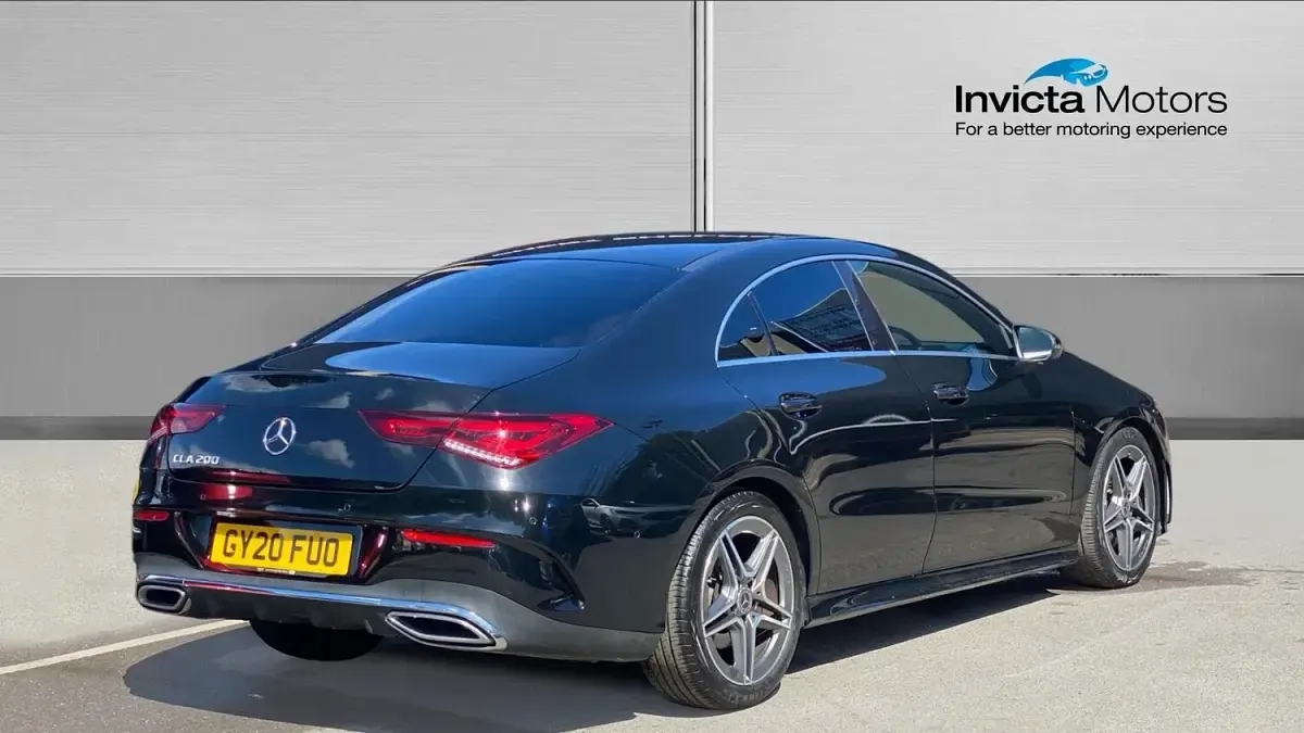 Used Mercedes CLA200 AMG line 163 HP (119 kW) 2020 Black Coupe