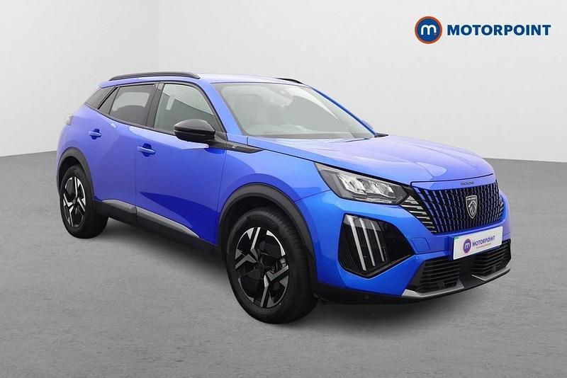 Blue Used 2024 Peugeot e-2008 Allure SUV | £16,599 (Fair price) - Image 1/4