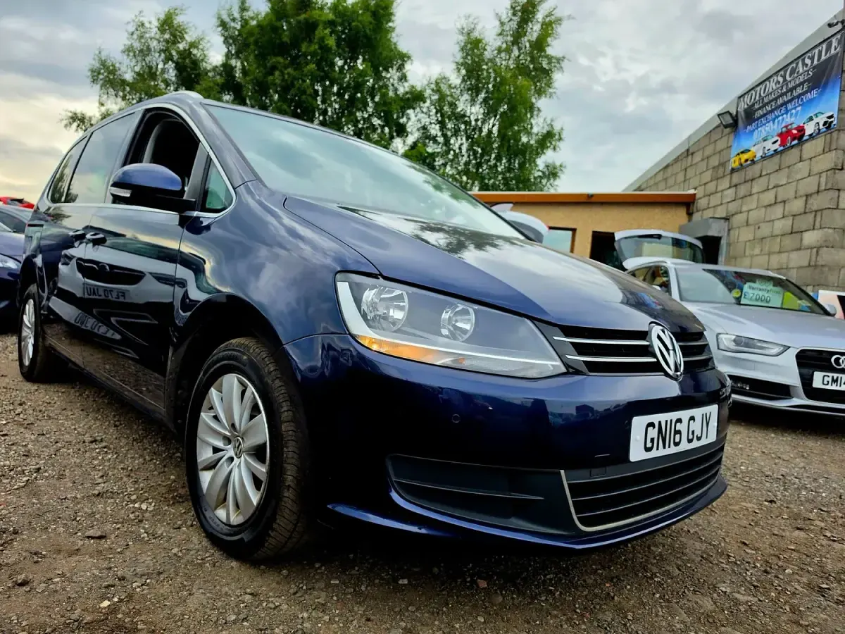 Used VW Sharan SE 150 HP (110 kW) 2016 Blue MPV