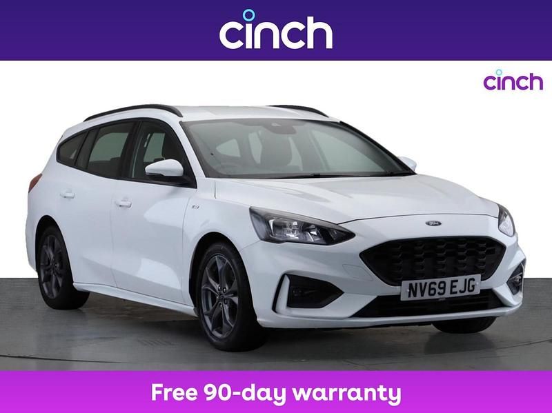White Used 2020 Ford Focus ST-Line Estate | £12,199 (Fair price) - Image 1/3