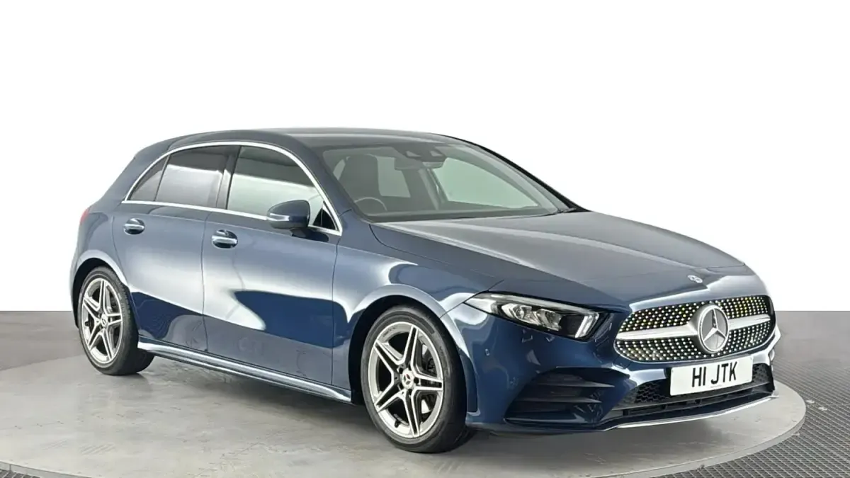 Used Mercedes A200 AMG Line Premium 150 HP (110 kW) 2020 Blue Hatchback