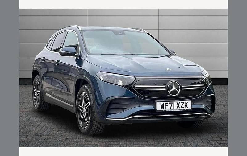 Denim blue Used 2021 Mercedes EQA250 AMG line SUV | £20,950 (Fair price) - Image 1/4