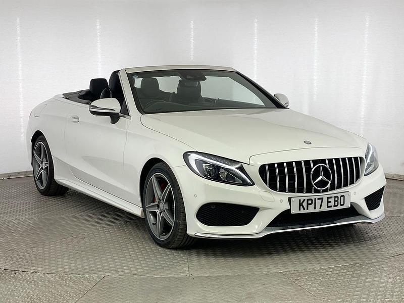 White Used 2017 Mercedes C220 AMG line Cabriolet | £17,295 (Fair price) - Image 1/4