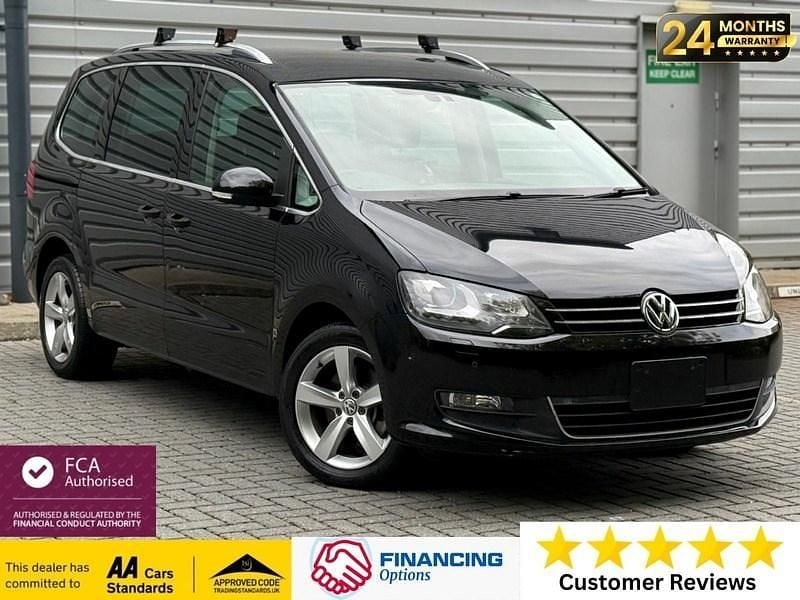 Black Used 2015 VW Sharan MPV | £9,495 (Good price) - Image 1/4