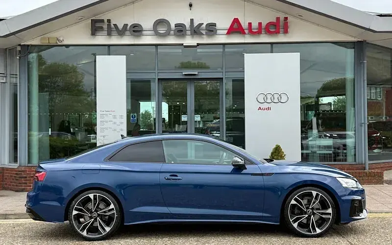 Used Audi A5 Black Edition 150 HP (110 kW) 2024 Blue Coupe