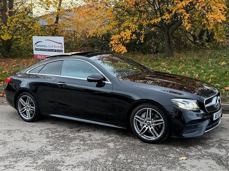 Used Mercedes E220 AMG line 2019 Black Coupe