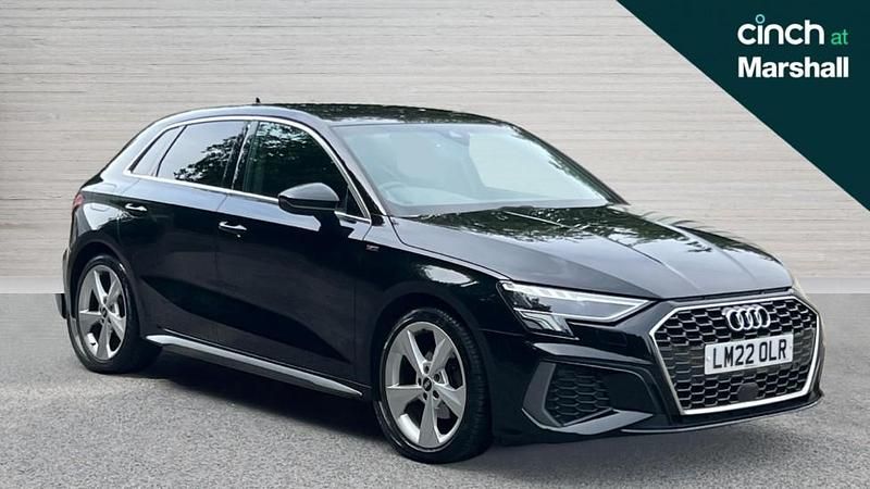 Black Used 2022 Audi A3 S-Line Hatchback | £21,693 (Fair price) - Image 1/4