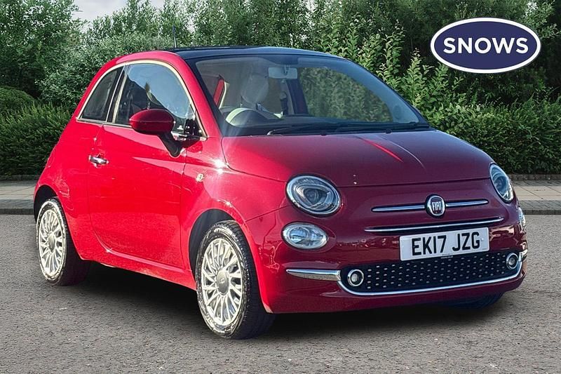 Used Fiat 500 Lounge 69 HP (50 kW) 2017 Red Hatchback