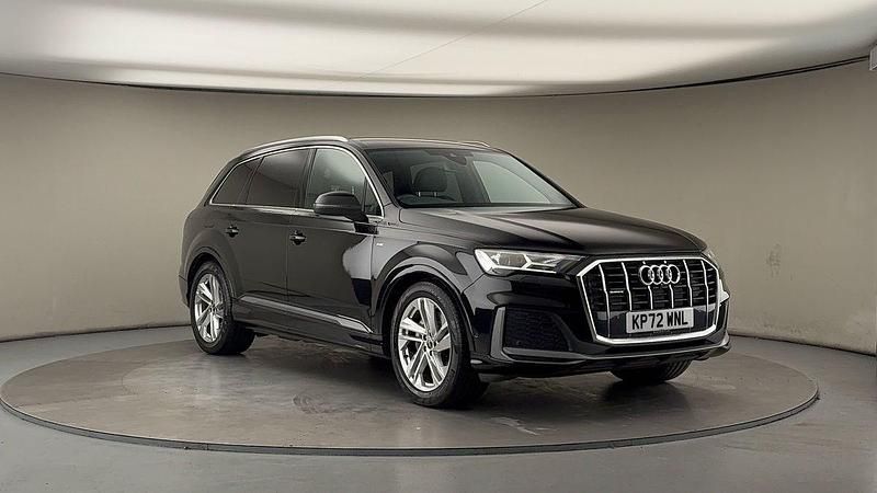 Used Audi Q7 S-Line 231 HP (169 kW) 2022 Mythos black metallic/mythos black metallic SUV