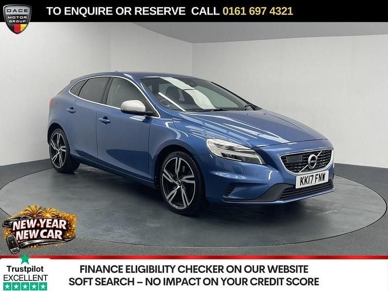Blue Used 2017 Volvo V40 R-Design Pro Hatchback | £11,440 (Fair price) - Image 1/3