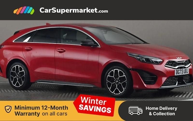 Red Used 2023 Kia ProCeed GT-Line Estate | £17,676 (Fair price) - Image 1/4