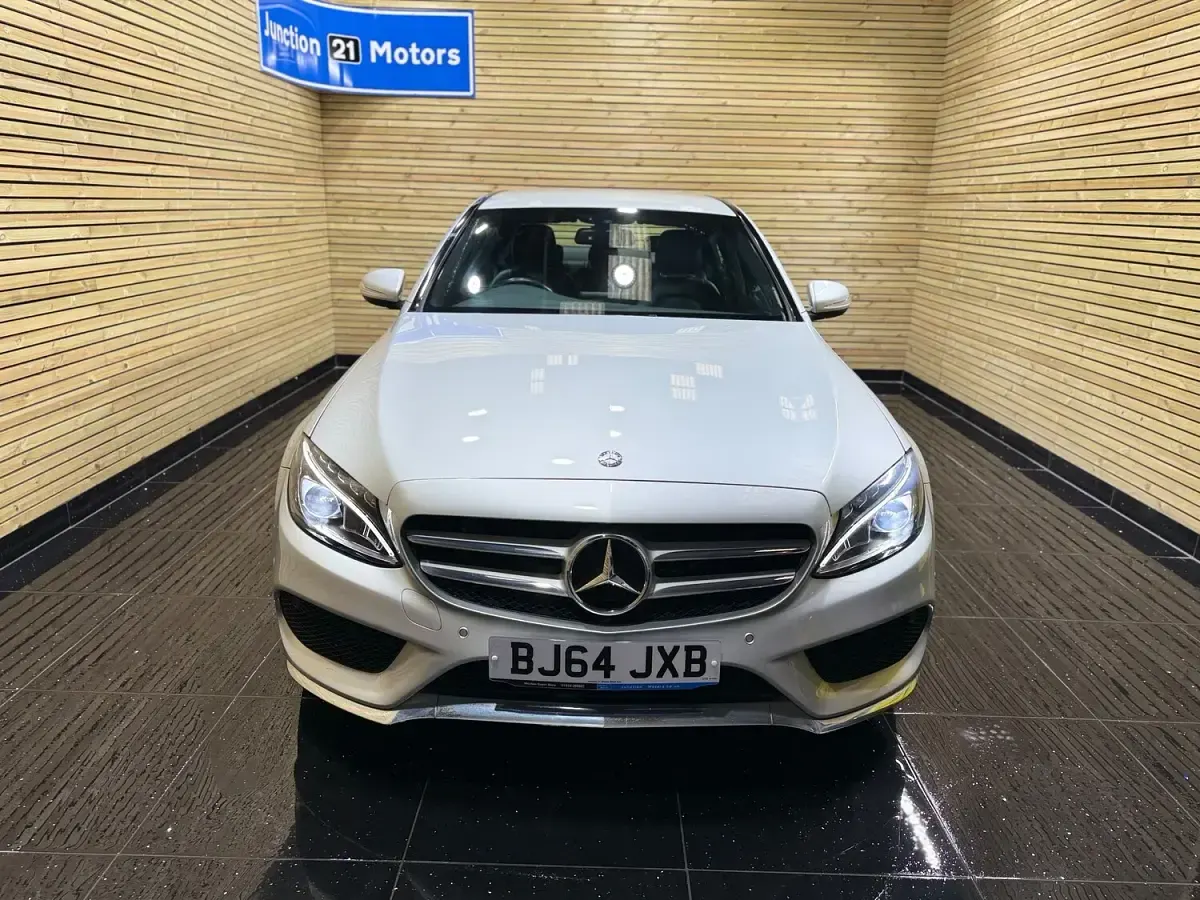 Used Mercedes C250 AMG line 204 HP (150 kW) 2014 Silver Sedan