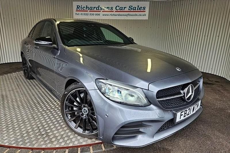 Grey Used 2021 Mercedes C220 AMG line Sedan | £23,000 (Fair price) - Image 1/1