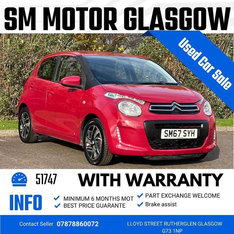 Red Used 2018 Citroën C1 Feel Hatchback | £3,496 (Super price) - Image 1/4